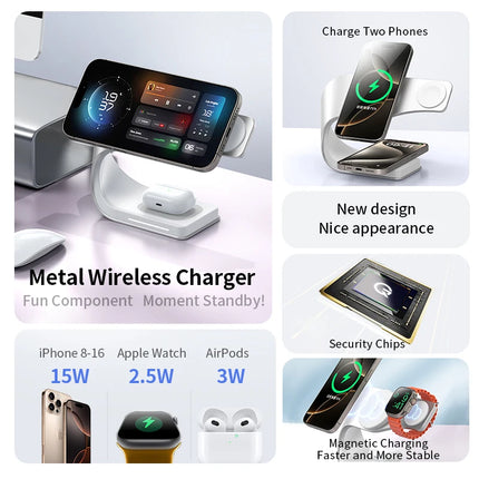 4 In 1 Magnetic Wireless Charger iPhone AirPods Watch by zapcart