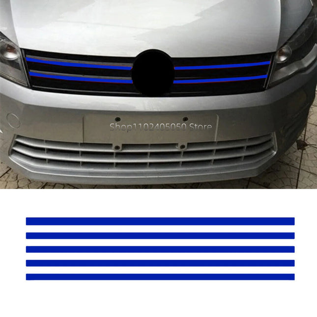VW Reflective Hood Grille Stripes 5Pcs For Golf GTI Tiguan by zapcart