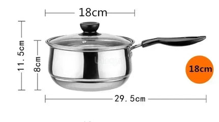 Uibqut Stainless Steel Double Bottom Soup Pot Home Cooks by zapcart
