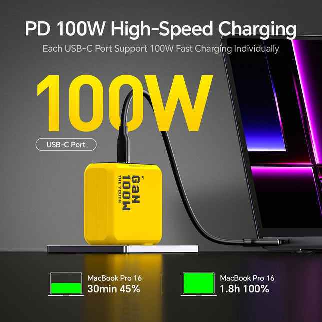 AOHI 100W GaN Charger For MacBook And iPhone Fast Charge by zapcart
