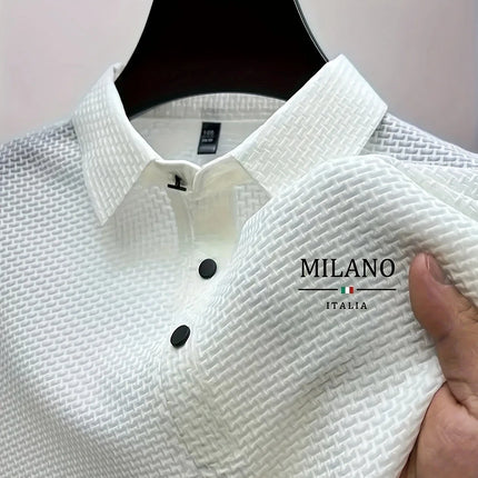 CN Zhejiang Mens Milan Polo Shirt Pattern Quick Dry by zapcart