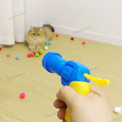 MoonBiffy Plush Ball Launcher Cat Toys For Indoor Cats by zapcart