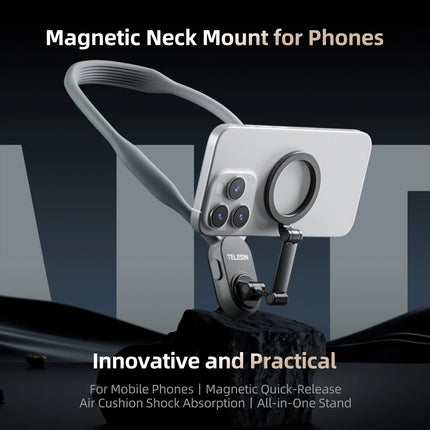 TELESIN Magnetic Quick Release Neck Mount for Smartphones by zapcart