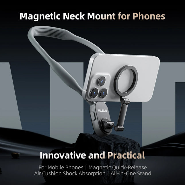 TELESIN Magnetic Quick Release Neck Mount for Smartphones by zapcart