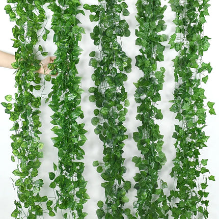 ZQNYCYCN 2.1M Silk Ivy Leaf Garland for Weddings and Decor by zapcart