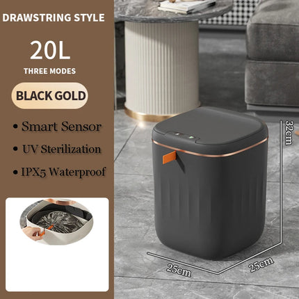 24L Smart Sensor Trash Can Bathroom Electronic Garbage Bucket Automatic Intelligent Sensor Dustbin For kitchen Toilet Wastebaske by zapcart