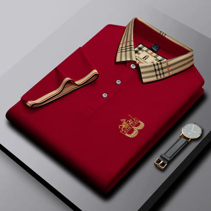 CN Jiangxi Mens Polo Shirt Luxury Embroidered Anti Wrinkle by zapcart
