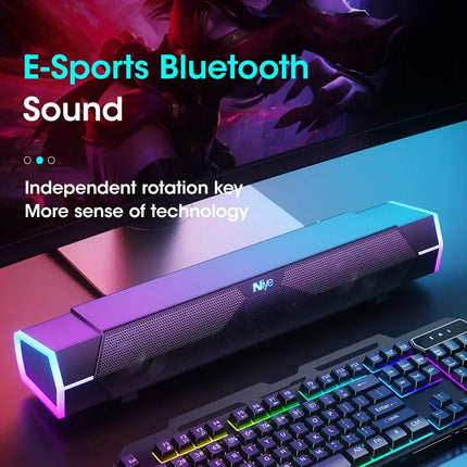 Niye 4D Bluetooth PC Soundbar With Microphone For Laptops by zapcart