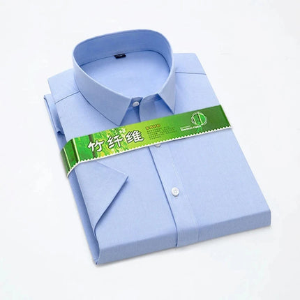 Bamboo Fiber Stretch Men Shirt CN Zhejiang Anti Wrinkle by zapcart