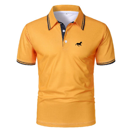Anhui Choice Men Polo Shirt Breathable Logo Print Golf by zapcart