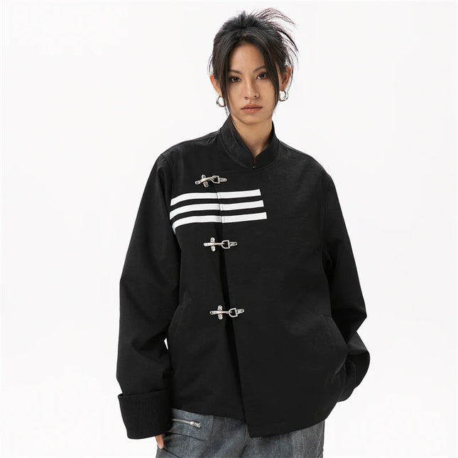 Oversized Chinese Style Womens Blazer For Daily Elegance by zapcart