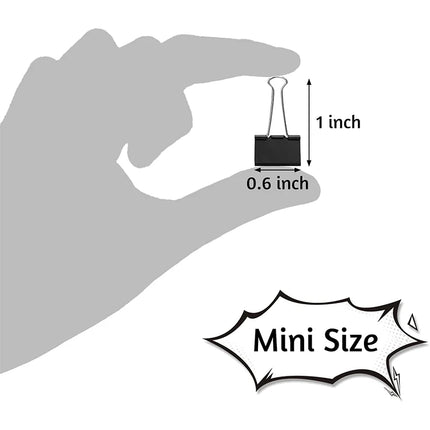 Choice Mini Binder Clips 60Pcs 15mm Rustproof Home Clips by zapcart