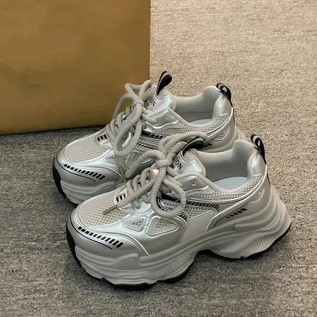 Women Platform Sneakers Thick Sole All Day Cushioned by zapcart