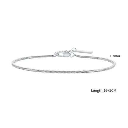 Men's Thin Chain Bracelet,Never Fade Stainless Steel Adjustable Wristband,Minimalist Hip Hop Jewelry Gift by zapcart