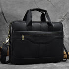 Newsbirds Genuine Leather Briefcase 15.6 Inch Laptop Men by zapcart