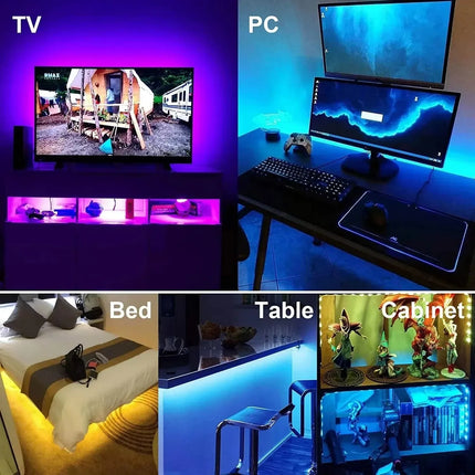LeiiGeeGo USB RGB LED Strip Light Adhesive For Room Decor by zapcart