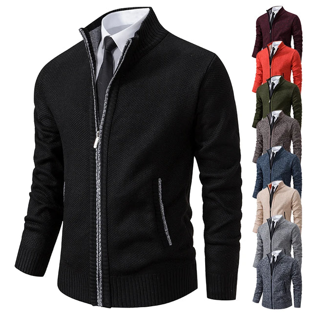 ENWEIGECN Mens Knitted Cardigan Warm Cozy Everyday Wear by zapcart