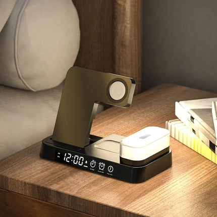 VIKEFON 30W 3 In 1 Wireless Charger Stand For iPhone Watch by zapcart