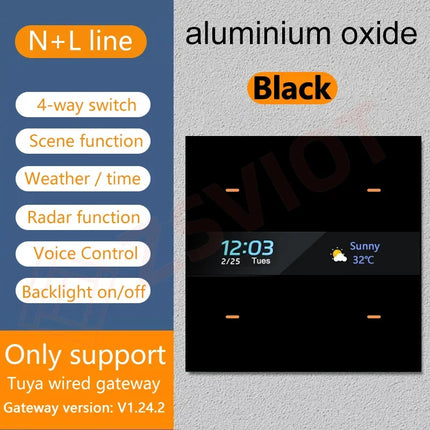 Tuya Zigbee Smart Switch 4 Gang For Homes Motion Sensor by zapcart