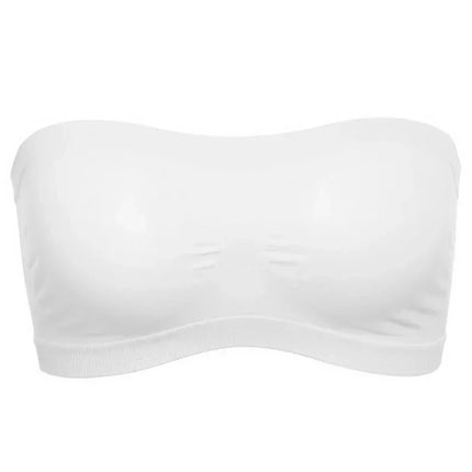 Ladies' Sexy Strapless Crop Top Bra Bandeau Boob Tube Brassiere Summer Breathable Mesh Invisible Strapless Chest Wraps Tube Tops by zapcart