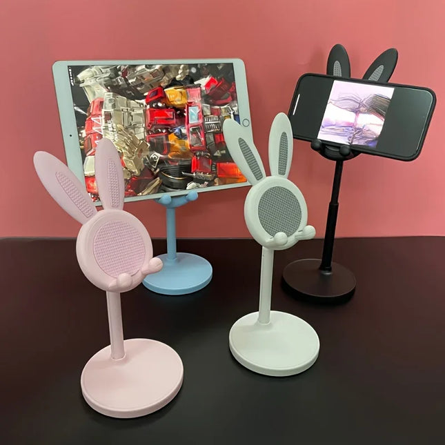VIKEFON Cute Bunny Phone Stand Adjustable for All Devices by zapcart