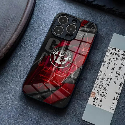 Sport Car Phone Case For iPhone Glass Frame RRomeos by zapcart
