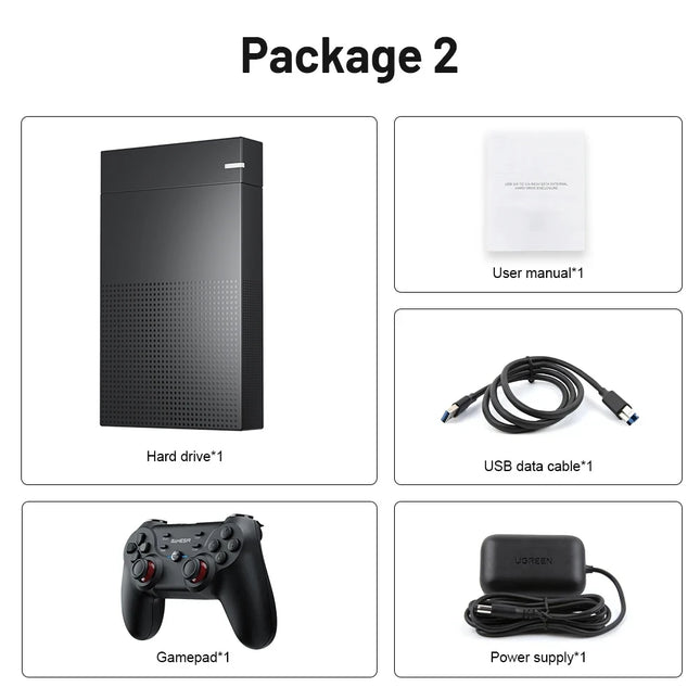 12TB Gaming HDD With 86000 Retro Games For PS3 PS2 Wii U by zapcart
