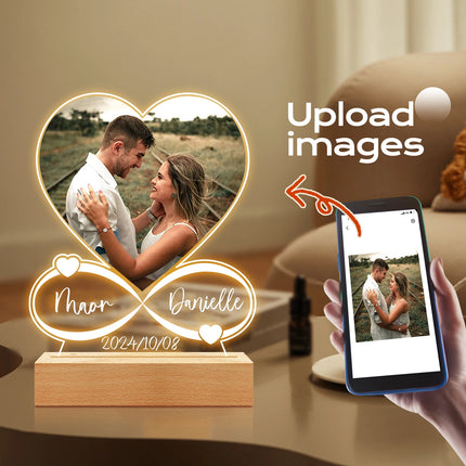 Personalized Photo Frame For Couples Gift Acrylic Plaque by zapcart