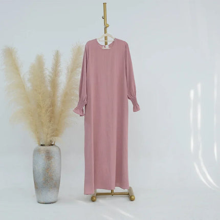 Abaya Dress For Muslim Women Elegant Long Sleeve Ramadan by zapcart