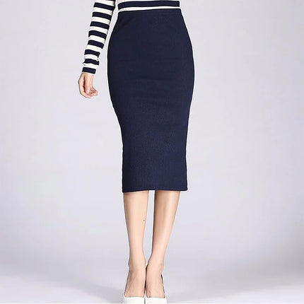 Reachshore Long Pencil Skirt Women Slim Silhouette Chic by zapcart