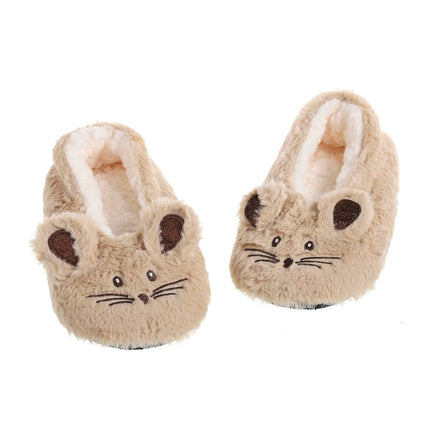 Winter Warm Slipper Women Non Slip Fuzzy Fur Mouse Ears by zapcart