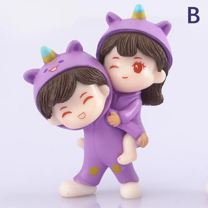 Hign-concerned Miniature Couple Figurines Wedding Gift by zapcart