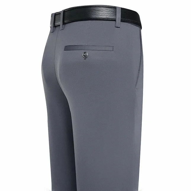 CN Jiangsu Men's Summer Lightweight Business Pants Elastic by zapcart