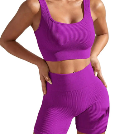 Shanjinxiu Women Seamless Quick Dry Yoga Set High Waist by zapcart