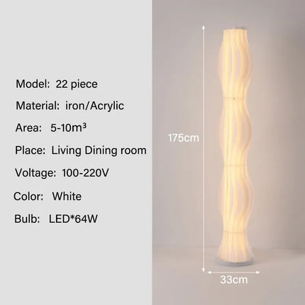 Claeted Nordic Grass Skirts LED Floor Lamp Ambient Bedroom by zapcart