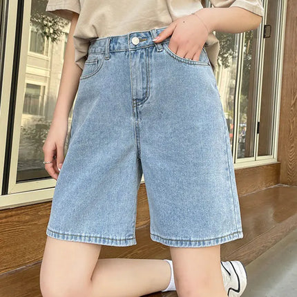 Streamgirl High Waisted Denim Shorts For Women Vintage Look by zapcart