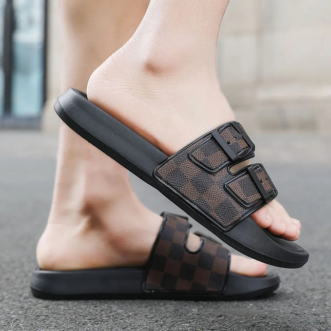 Onege Men's Summer Slippers Wear Resistant Comfort Footwear