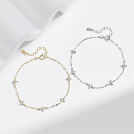 LostSoulcn Crystal Flower Stainless Steel Bracelet Women by zapcart