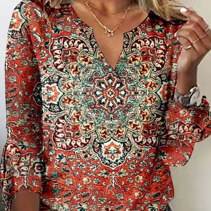 Women Breathable Loose Long Sleeve Shirt Feminine Top by zapcart