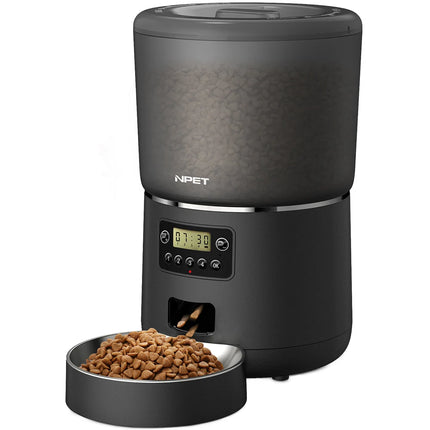 NPET Smart Pet Feeder 4L For Cats And Dogs 1 To 9 Portions