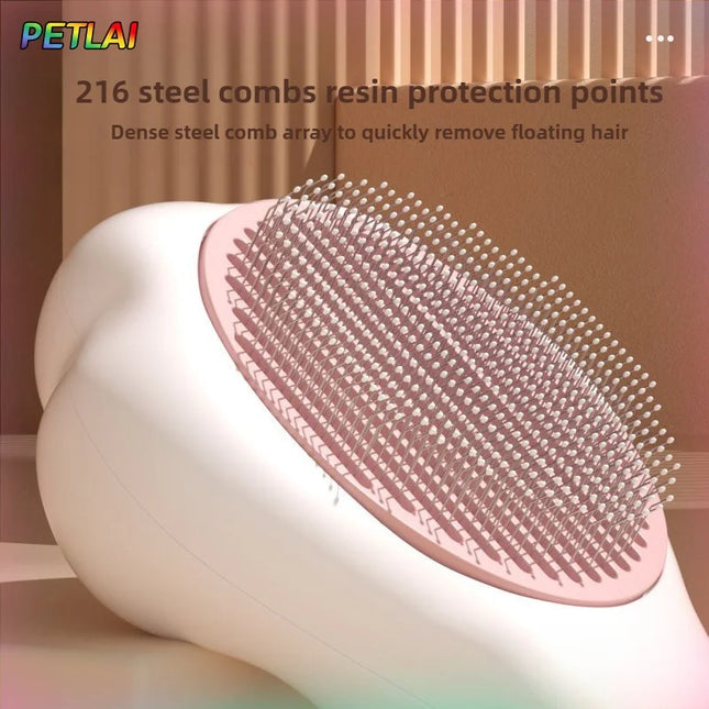 Cat Hair Remover Comb Flea Comb grooming with Release Button pet hair removal comb Cute design Paw massage Grooming Supplies by zapcart