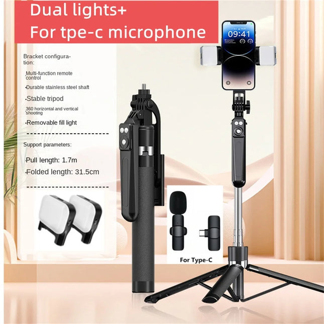 FANGTUOSI Expandable Phone Tripod With Selfie Light Remote by zapcart