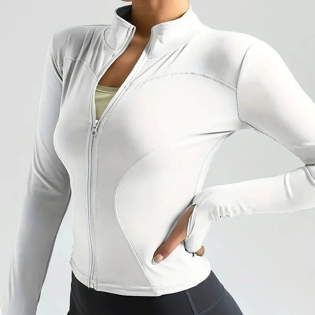 Women Zip Up Running Jacket Light Breathable DUTRIEUXCN by zapcart