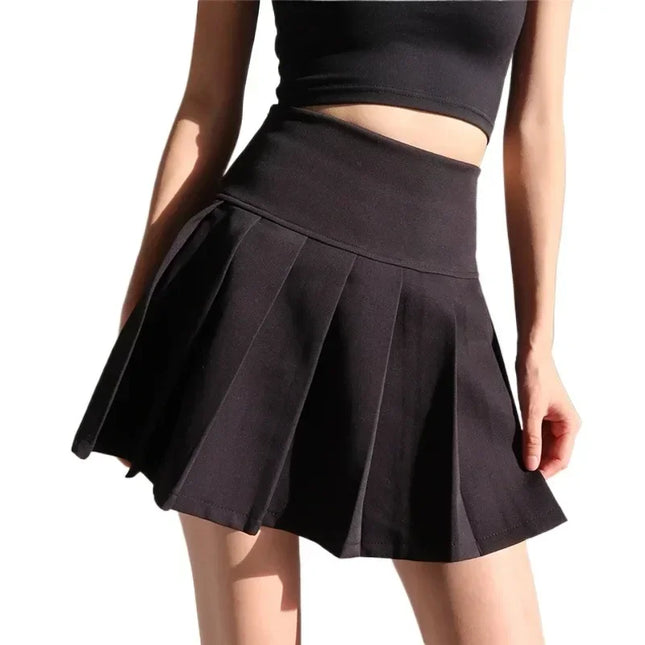 Hotsweet Y2K Style High Waist Pleated Mini Skirt For Women by zapcart