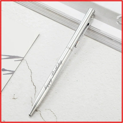 20-200 Pens Metal Ballpoint Pens Rose Gold Free Custom Logo Advertising Lettering Engraved Name School Office Supplies Gifts by zapcart