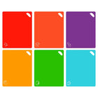 Colorful Flexible Non Slip Cutting Mats 6Pcs Icons Kitchen by zapcart