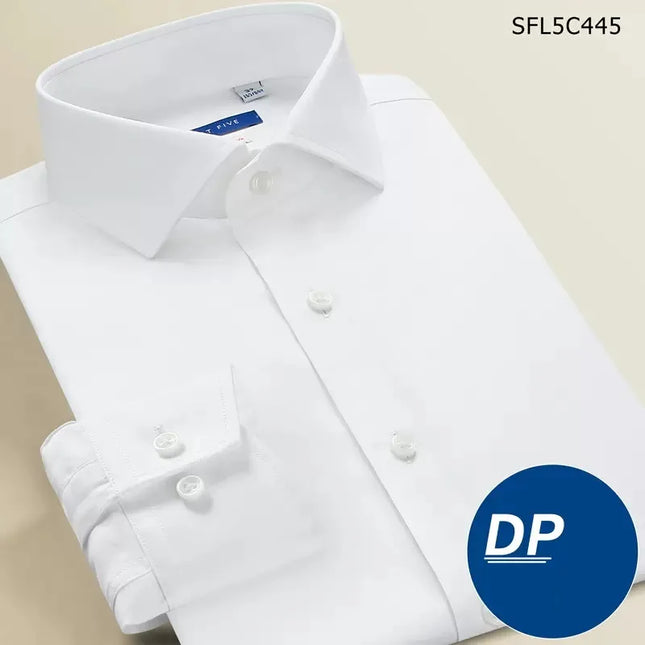 CN Smart Turn Down Collar Cotton Dress Shirt Men Slim Fit by zapcart