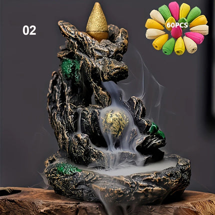 Choice Backflow Incense Burner Fountain For Home Relaxation by zapcart