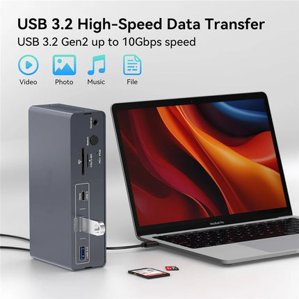 Navceker 4K 60Hz USB C DisplayPort KVM Switch For Mac PC by zapcart