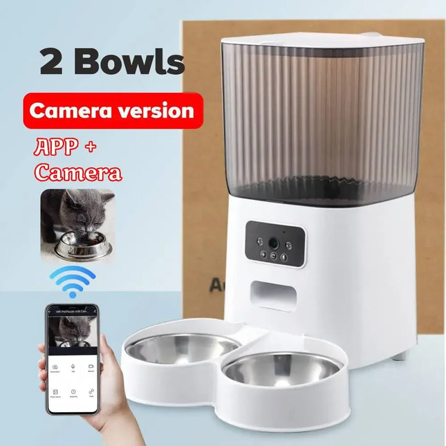 Hign Concerned 5L Smart Pet Feeder With Camera For Cats